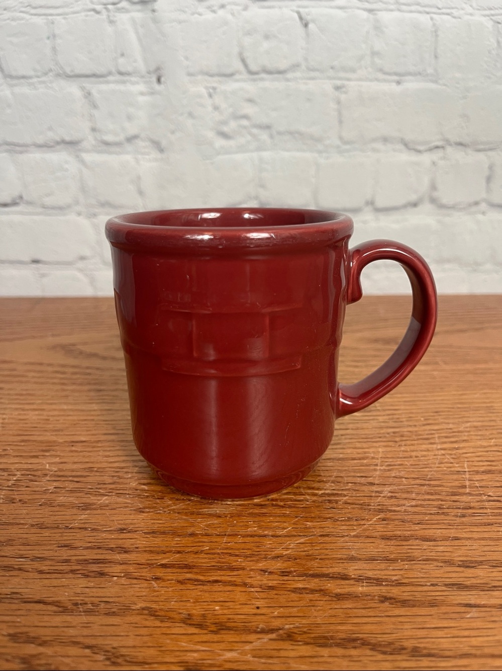 Longaberger Made in USA Woven Tradition Coffee Mug Paprika